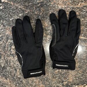 Cannondale Cycling 3 Season Gloves Mens Large Black Full Finger Padded Biking